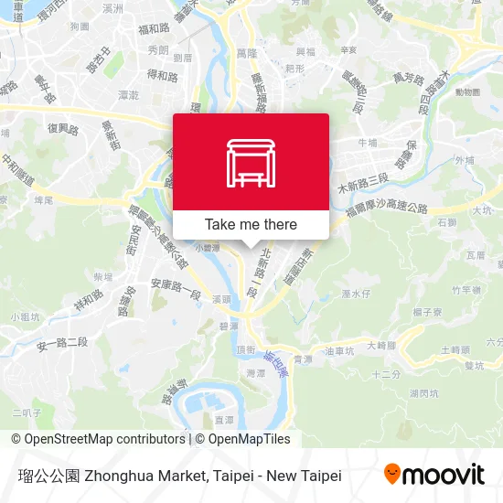 瑠公公園 Zhonghua Market map