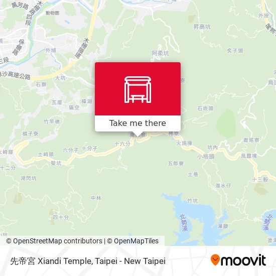 先帝宮 Xiandi Temple map