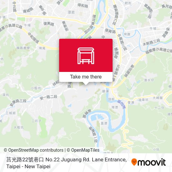 莒光路22號巷口 No.22 Juguang Rd. Lane Entrance map
