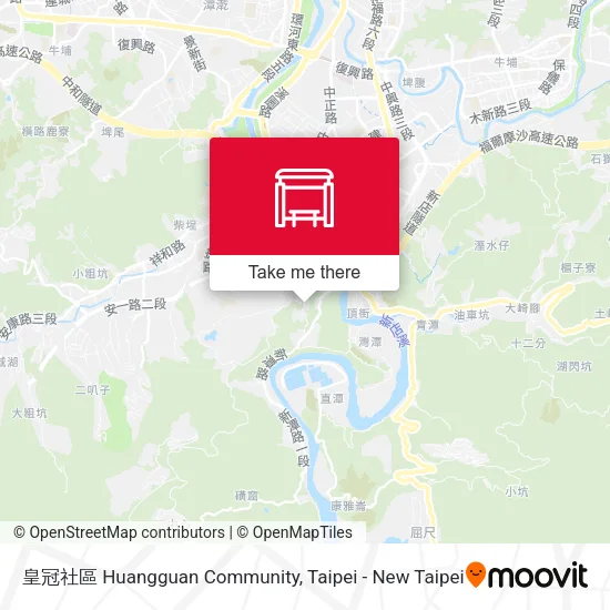 皇冠社區 Huangguan Community map