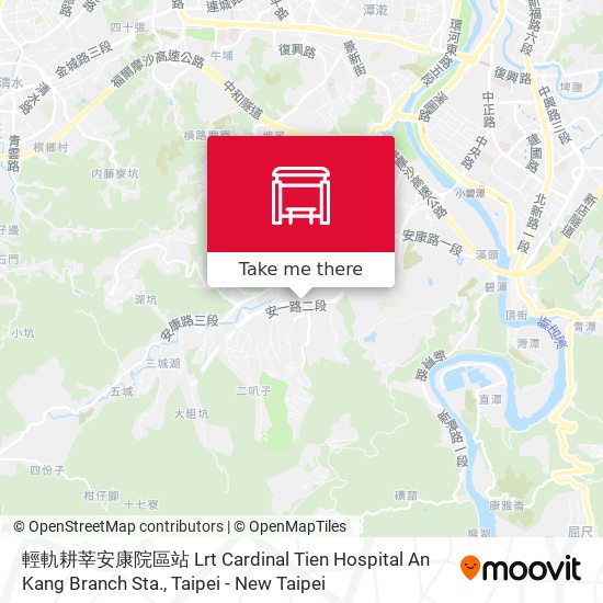 輕軌耕莘安康院區站 Lrt Cardinal Tien Hospital An Kang Branch Sta. map
