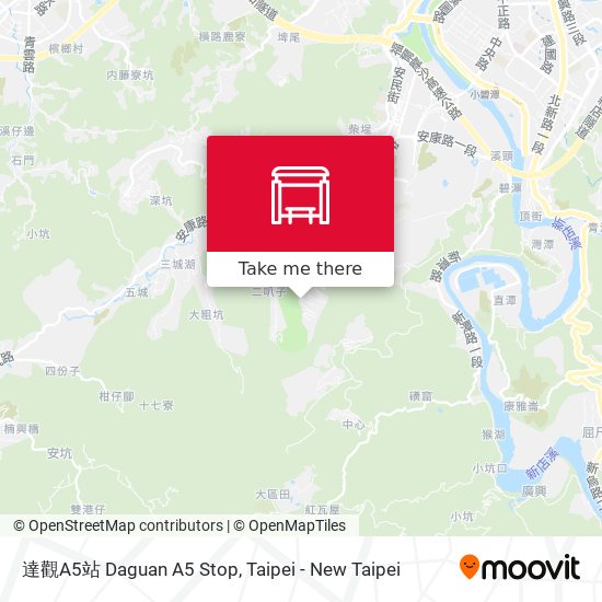 達觀A5站 Daguan A5 Stop map