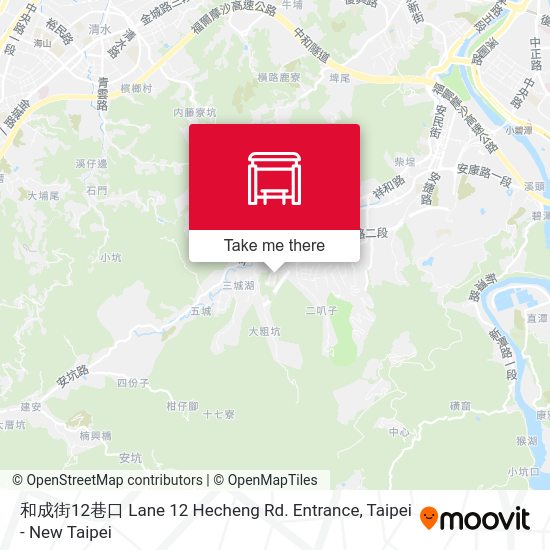 和成街12巷口 Lane 12 Hecheng Rd. Entrance map