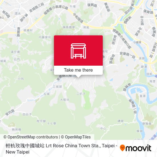 輕軌玫瑰中國城站 Lrt Rose China Town Sta.地圖