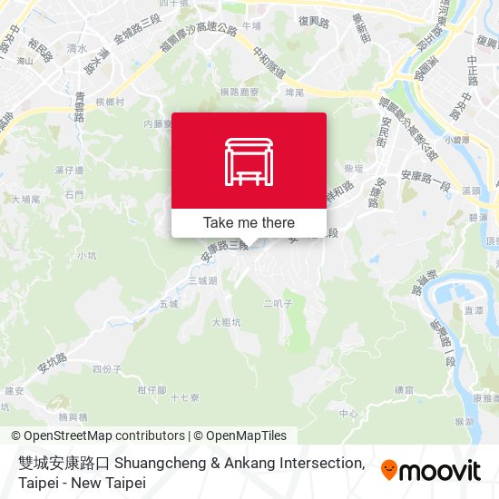 雙城安康路口 Shuangcheng & Ankang Intersection地圖