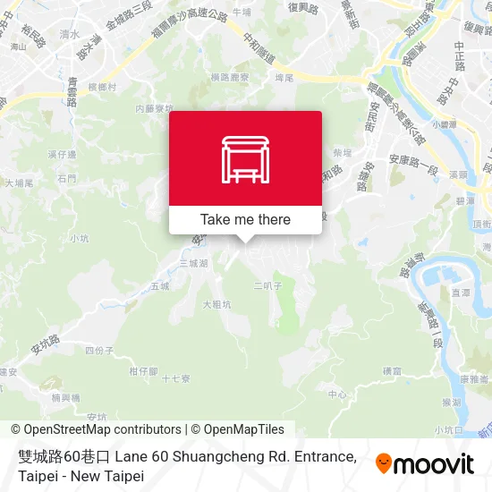 雙城路60巷口 Lane 60 Shuangcheng Rd. Entrance map