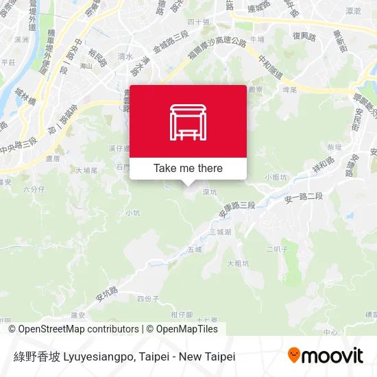 綠野香坡 Lyuyesiangpo map