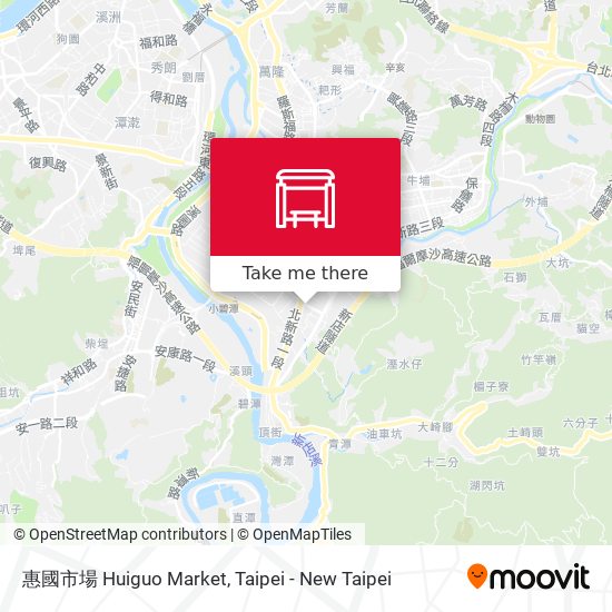 惠國市場 Huiguo Market map