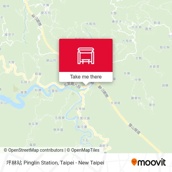 坪林站 Pinglin Station map