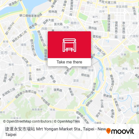 捷運永安市場站 Mrt Yongan Market Sta. map