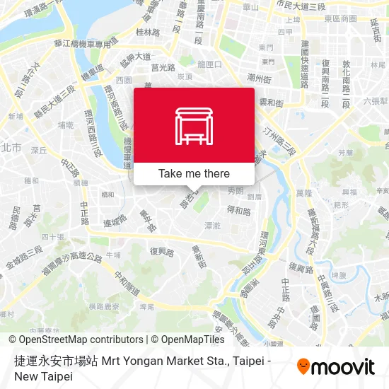 捷運永安市場站 Mrt Yongan Market Sta. map