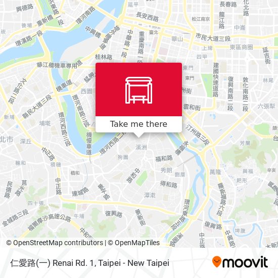 仁愛路(一) Renai Rd. 1 map