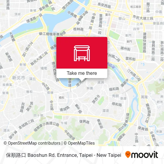 保順路口 Baoshun Rd. Entrance map