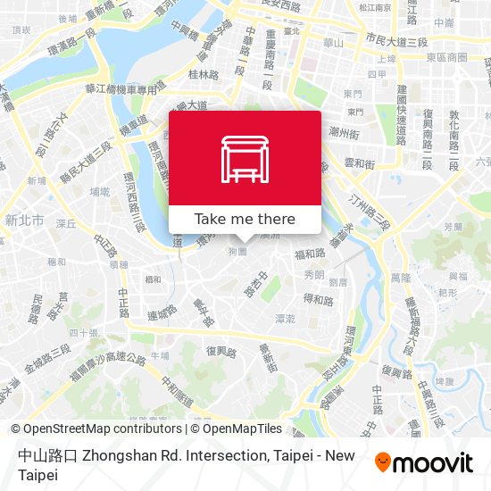 中山路口 Zhongshan Rd. Intersection map