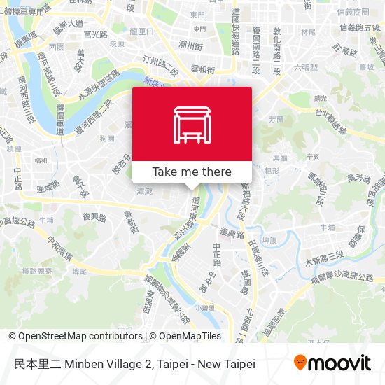 民本里二 Minben Village 2 map