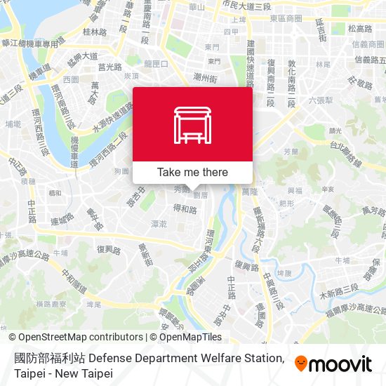 國防部福利站 Defense Department Welfare Station map
