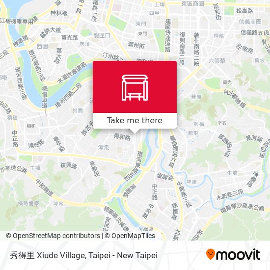 秀得里 Xiude Village map