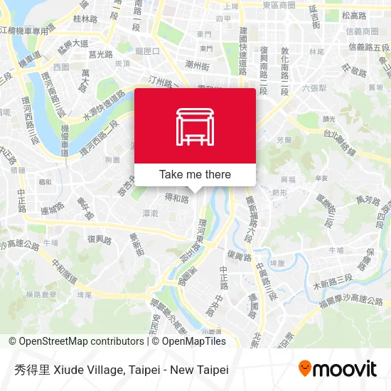 秀得里 Xiude Village map