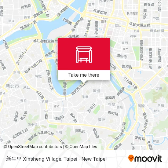 新生里 Xinsheng Village map