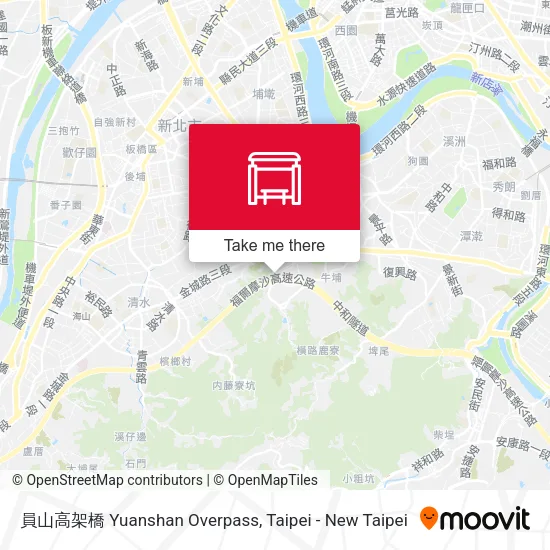 員山高架橋 Yuanshan Overpass map