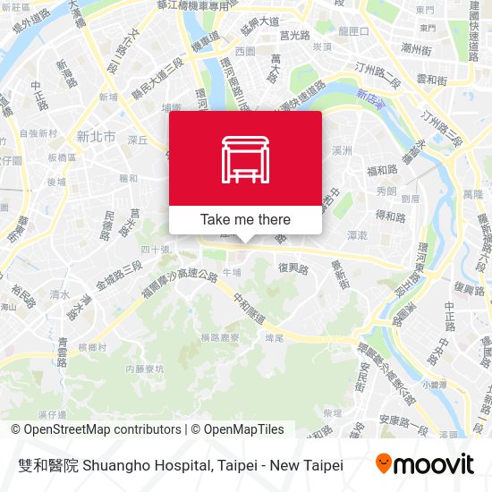 雙和醫院 Shuangho Hospital map