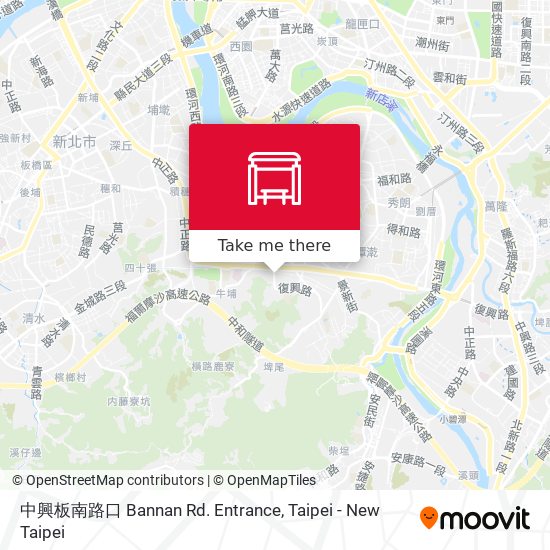 中興板南路口 Bannan Rd. Entrance地圖