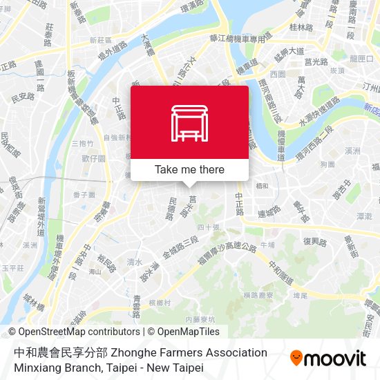 中和農會民享分部 Zhonghe Farmers Association Minxiang Branch地圖