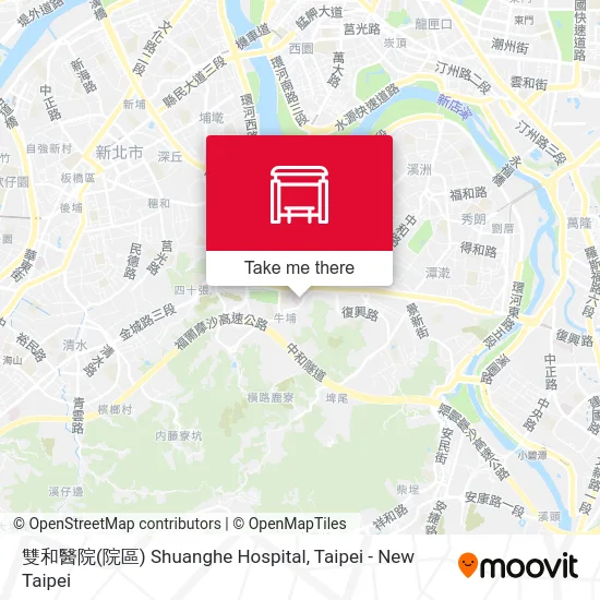 雙和醫院(院區) Shuanghe Hospital map