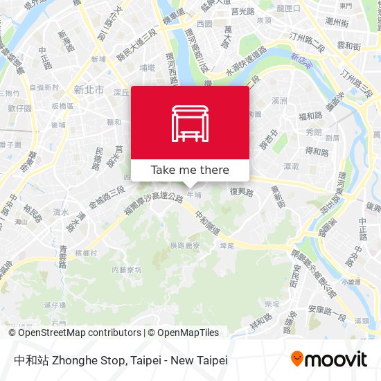 中和站 Zhonghe Stop map