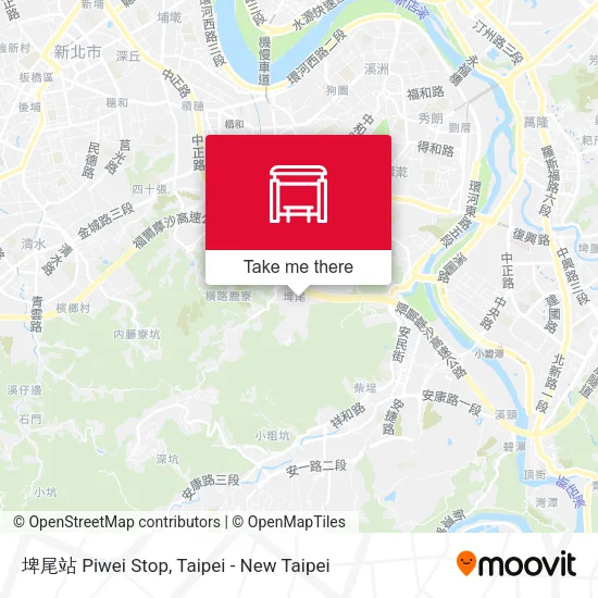 埤尾站 Piwei Stop map