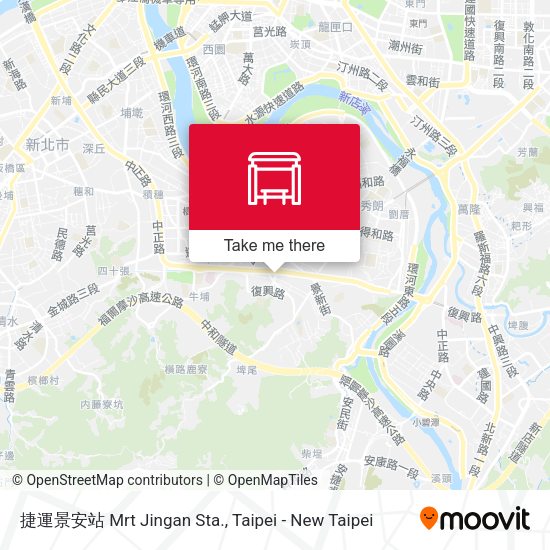 捷運景安站 Mrt Jingan Sta. map