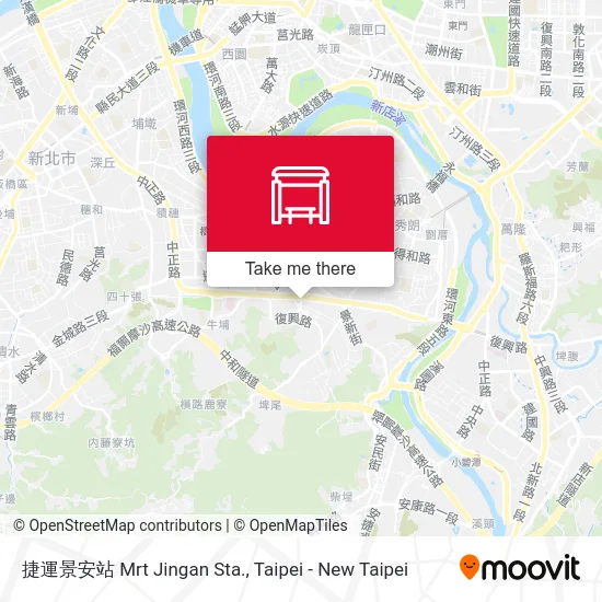 捷運景安站 Mrt Jingan Sta. map