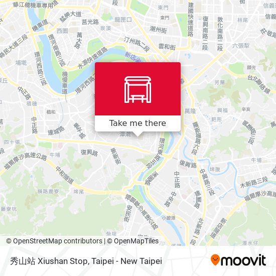 秀山站 Xiushan Stop map