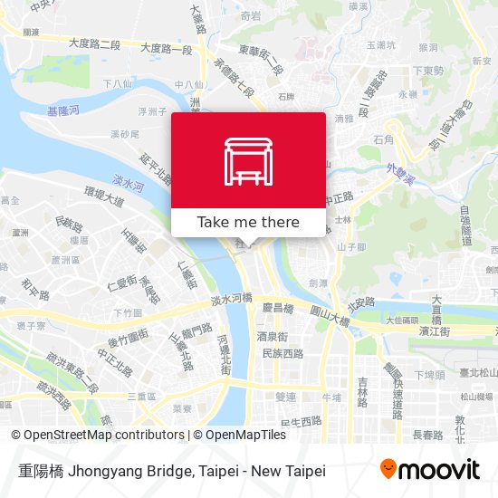 重陽橋 Jhongyang Bridge map