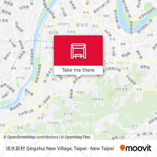 清水新村 Qingshui New Village map
