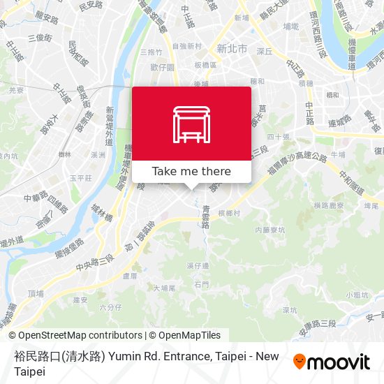裕民路口(清水路) Yumin Rd. Entrance map
