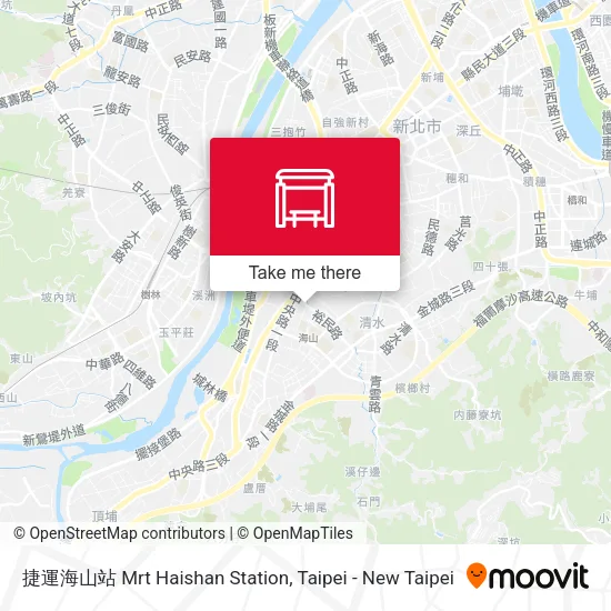 捷運海山站 Mrt Haishan Station map