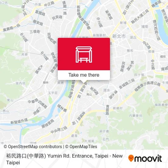 裕民路口(中華路) Yumin Rd. Entrance map