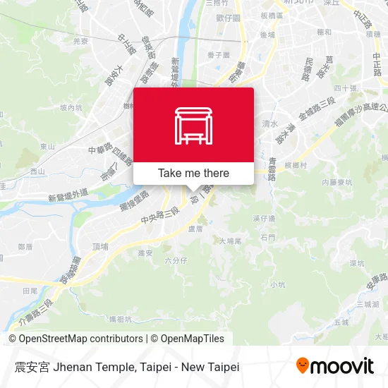 震安宮 Jhenan Temple map