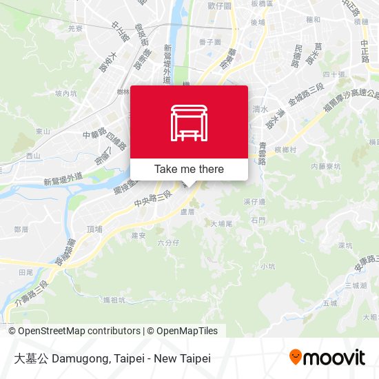 大墓公 Damugong map
