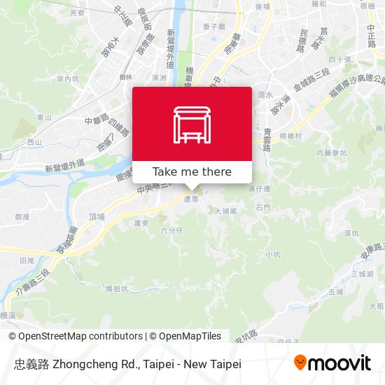 忠義路 Zhongcheng Rd. map