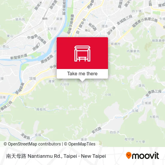 南天母路 Nantianmu Rd. map