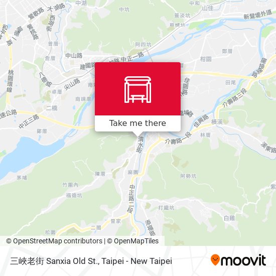 三峽老街 Sanxia Old St. map