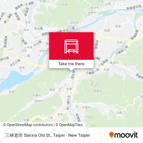 三峽老街 Sanxia Old St. map