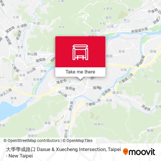 大學學成路口 Daxue & Xuecheng Intersection地圖
