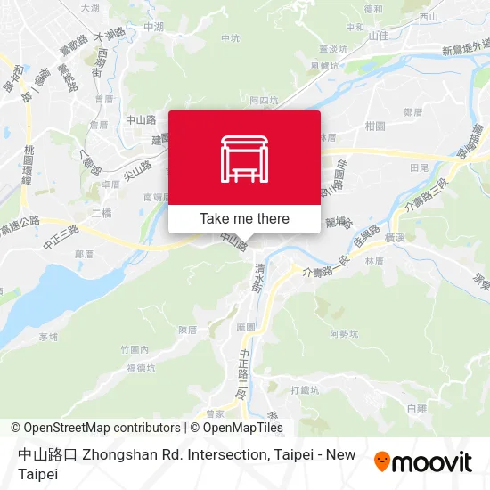 中山路口 Zhongshan Rd. Intersection map