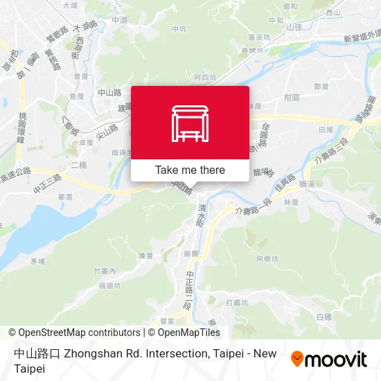 中山路口 Zhongshan Rd. Intersection map