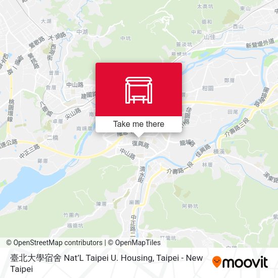 臺北大學宿舍 Nat’L Taipei U. Housing map