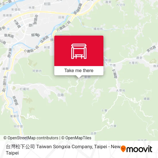 台灣松下公司 Taiwan Songxia Company map
