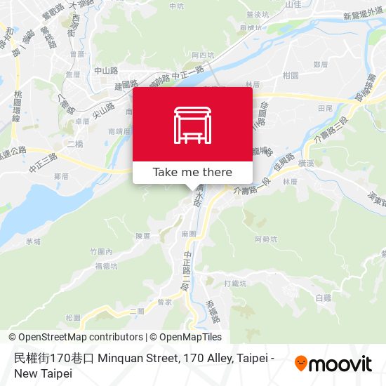 民權街170巷口 Minquan Street, 170 Alley map